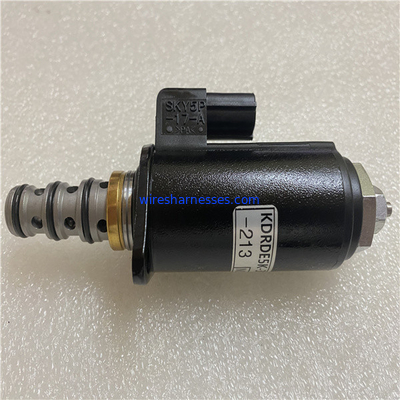 YN35V00049F1 SK200-8 खुदाई करने वाला सोलेनॉइड वाल्व 30C50-213 थ्रॉटल सोलेनॉइड वाल्व